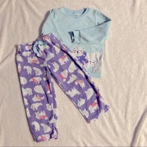 Carter’s Fleece pajama set 4T Girls